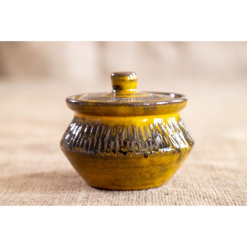 Ceramic sugar bowl with a lid, Ouroboros, 200ml, Centavrida + Keramira 14028-keramira photo