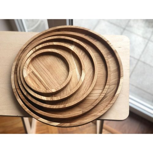 Woodluck wooden plate (oak) 20 cm 13604-20cm-woodluck photo